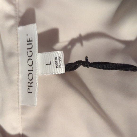 Nwt Prologue long sleeve blouse Collared hidden buttons women's large - Picture 11 of 14